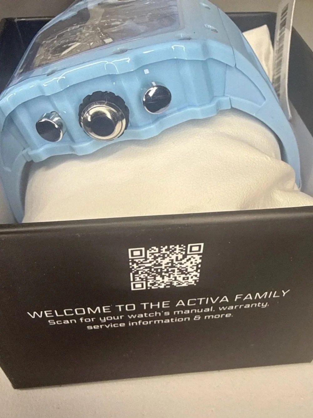 Invicta Ativa Light Blue or Purple Skeleton Dial Unisex Sport Watch-Authentic⌚️